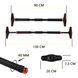 Турник раздвижной Cornix Pro 90-130 см XR-0284 Black/Red