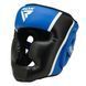Боксерський шолом RDX AURA PLUS T-17 Blue/Black L (капа у комплекті)