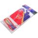 Перчатки вратарские ARSENAL BALLONSTAR FB-0187-6 размер 8-10 красный-синий