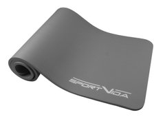Коврик (мат) для йоги та фітнесу SportVida NBR 1.5 см SV-HK0249 Grey