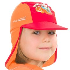 Кепка сонцезахисна Aqua Speed ​​SURF-CLUB CAP 2039 червоний, помаранчевий Діт 104см