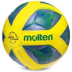 Мяч для футзала №4 ламин. PVC MOLTEN F9A1500LB (5 сл., сшит вручную, белый-синий)