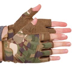 Перчатки тактические с открытыми пальцами SP-Sport BC-8808 размер M-XL цвета в ассортименте