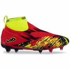 Бутсы футбольная обувь подростковая с носком OWAXX JP04-A-3 RED/LIME/BLACK размер 37-41 (верх-PU, подошва-RB, красный-салатовый-черный)