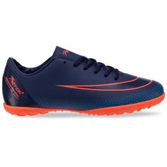 Сороконожки обувь футбольная подростковые Pro Action VL19123-TF-NBL NAVY/BLUE/ORG размер 35-40 (верх-PU, подошва-RB, темно-синий-оранжевый)