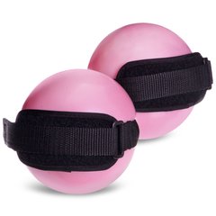 Мяч утяжеленный с манжетом (2x1,5LB) PRO-SUPRA WEIGHTED EXERCISE BALL 030-1_5LB (резина, d-11, розовый)