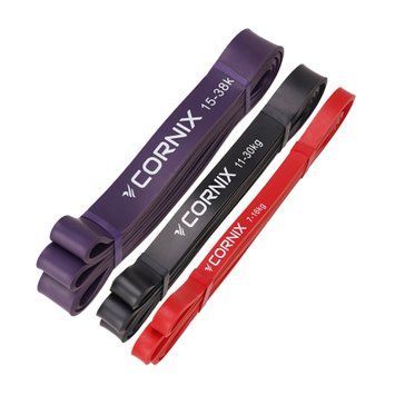 Эспандер-петля Cornix Power Band 7-38 кг (резина для фитнеса и спорта) набор 3 шт XR-0259