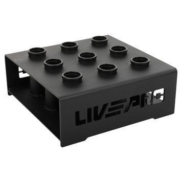 Стойка для грифов вертикальная LiveUp LP8874 44х44х16,5cм черный