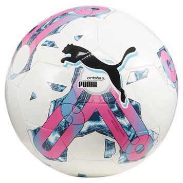 Футбольный мяч Puma Orbita 6 MS 430 белый, розовый, мультиколор Уни 5 4099685698318