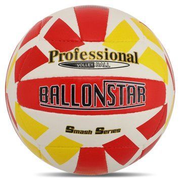 Мяч волейбольный PU BALLONSTAR VB-5059 (PU, №5, 3 слоя, сшит вручную)