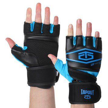 Перчатки для тяжелой атлетики TAPOUT SB168521 Черный-синий S-M