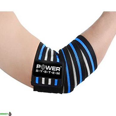 Ліктьові бинти Power System Elbow Wraps PS-3600 Blue/Black