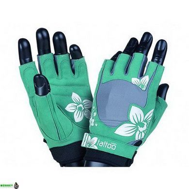 Перчатки для фитнеса MadMax MFG-710 Jungle Green/Cream L