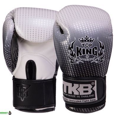 Рукавички боксерські шкіряні дитячі TOP KING Super Star TKBGKC-01 Синій M (6 унцій) 6-8 років