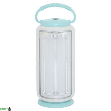 Фонарь кемпинговый светодиодный X-BALOG YJ-7999 (SMD led, USB вход, аккум, р-р 23,7х9см, белый-салатовый)