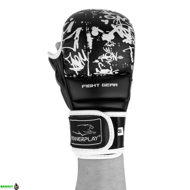 Перчатки для Karate PowerPlay 3092KRT Черные-Белые XL