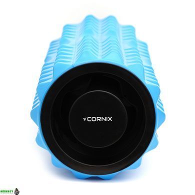 Масажний ролик Cornix EVA 33 x 14 см (валик, роллер) XR-0340 Blue