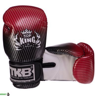 Рукавички боксерські шкіряні дитячі TOP KING Super Star TKBGKC-01 Синій M (6 унцій) 6-8 років