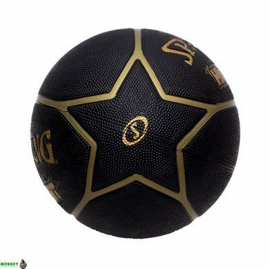 Мяч баскетбольный Spalding Highlight черный, золотой Уни 7