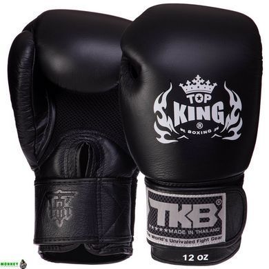 Рукавички шкіряні боксерські TOP KING Ultimate AIR TKBGAV Чорний 18 унції