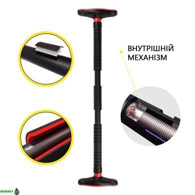 Турнік розсувний Cornix Pro 100-150 см XR-0285 Black/Red