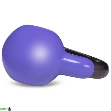 Гиря чугунная с виниловым покрытием Zelart TA-5161-2 вес 2кг фиолетовый