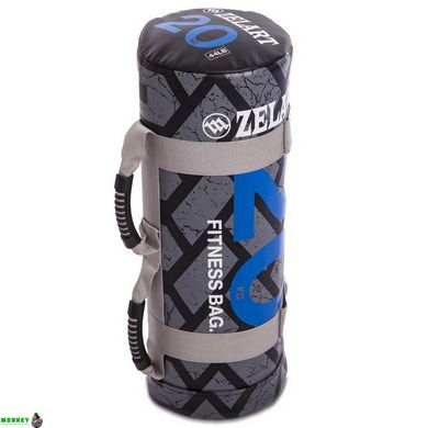 Мешок для кроссфита и фитнеса Zelart Power Bag FI-0899-20 20кг черный-синий