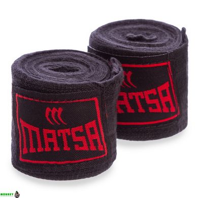 Бинти боксерські бавовна з еластаном MATSA MA-0031-3 3м кольори в асортименті