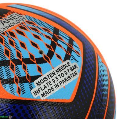 М'яч футбольний HIBRED SOCCER STAR FB-6041 №5 PU оранжевий-синій