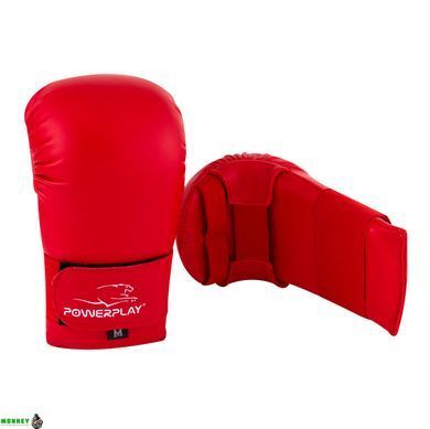 Рукавички для карате PowerPlay 3027 Червоні L