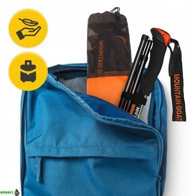 Трекинговые палки Mountain Goat Pro+ 43-130 см Black/Orange (P-5907739318251)