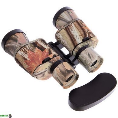Бінокль BUSHNELL 8х40 TY-1506 (пластик, скло, PVC-чохол, камуфляж ліс) Replica