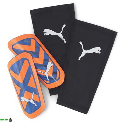 Щитки Puma ULTRA Flex Sleeve синий, оранжевый Уни L (рост 155-175 см)