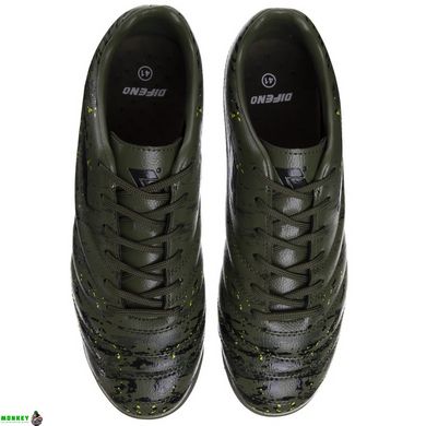 Взуття для футзалу чоловіче OWAXX 20517A-5 розмір 40-45 темно-зелений-чорний-салатовий