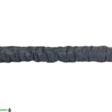 Канат для кросфіту в захисному рукаві BATTLE ROPE Zelart FI-5719-6 6м чорній