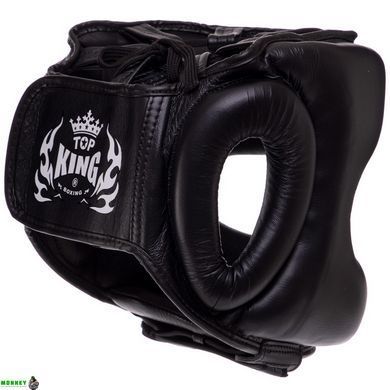 Шолом боксерський із бампером шкіряний TOP KING Pro Training TKHGPT-CC Чорний S