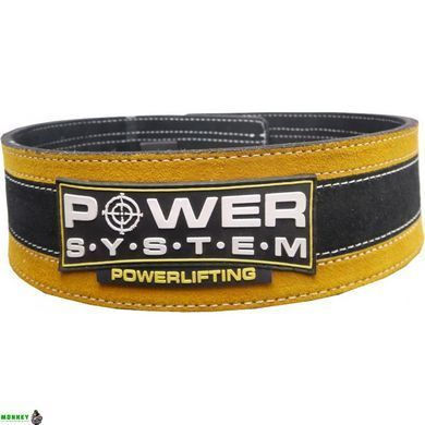 Пояс для важкої атлетики Power System Stronglift PS-3840 Black/Yellow