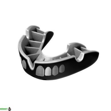Капа OPRO Silver взрослая (возраст 11+) Grillz Black/Silver (art.102502013)