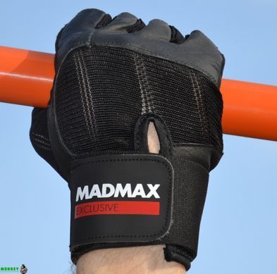 Рукавички для фітнесу MadMax MFG-269 Professional Exclusive Black L