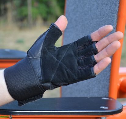 Рукавички для фітнесу MadMax MFG-269 Professional Exclusive Black L