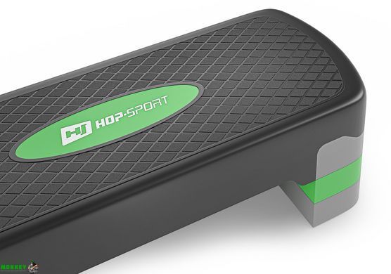 Степ платформа Hop-Sport HS-PP020AS черно-зеленая