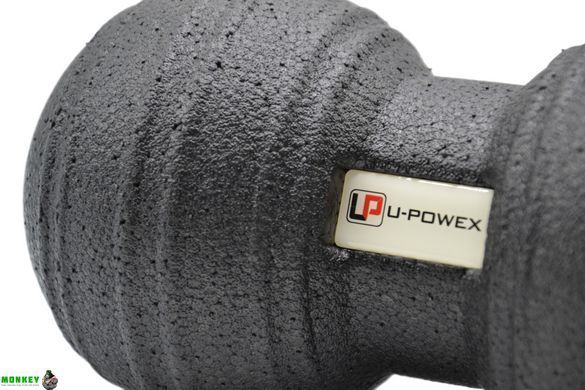 Масажний м'яч подвійний U-POWEX Epp foam peanut ball (d8*16cm.) Black