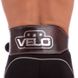 Пояс атлетический кожаный VELO VL-6627 (ширина-6in (15см), р-р S-XXL длина 100-125см, с подкладкой для спины) черный-коричневый