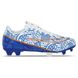 Бутсы футбольная обувь детская HO&KO OB-2301B-3 размер 34-39 (верх-PU, подошва-TPU, голубой-белый)