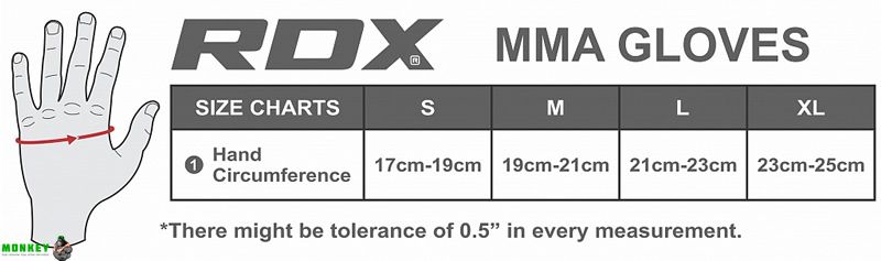 Перчатки ММА RDX Rex Leather Black M