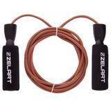 Скакалка шкіряна Zelart FI-2562 2,75м коричневий