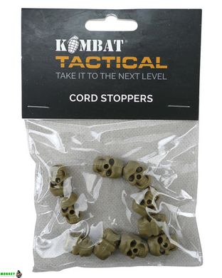 Стоперы для шнура 10шт KOMBAT UK Skull Cord Stoppers