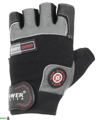 Перчатки для фитнеса и тяжелой атлетики Power System Easy Grip PS-2670 Black/Grey L