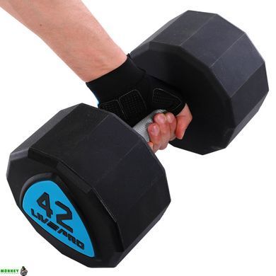 Гантели профессиональные с полиуретановым покрытием LiveUp LP8003-42 (2х42кг)