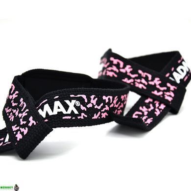 Лямки для тяги MadMax Camo Power Wrist Camo/Pink
